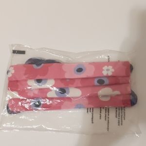 Pink Floral Mask with ties